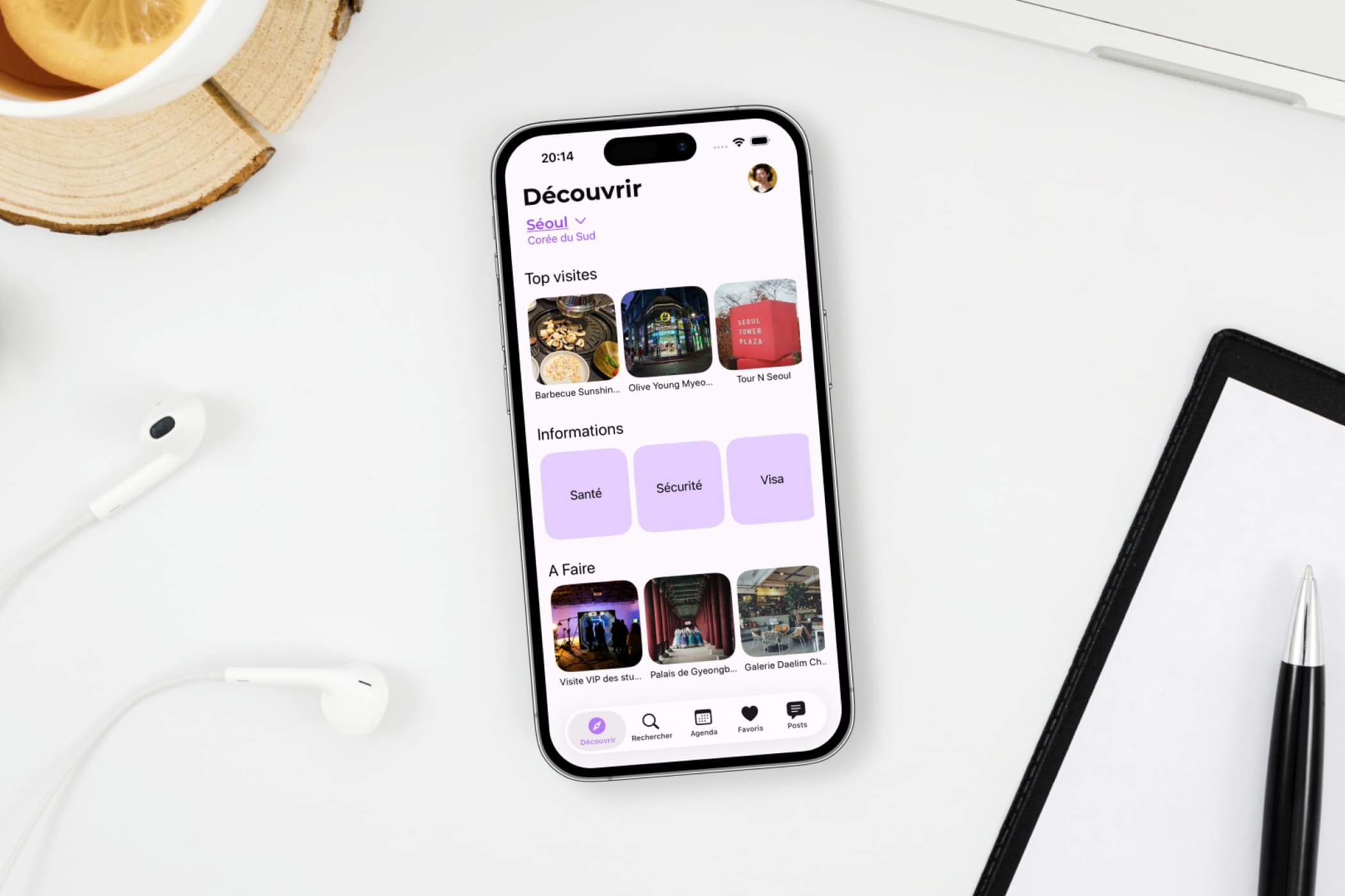 Présentation du projet Explore & Go avec un aperçu de l'application.